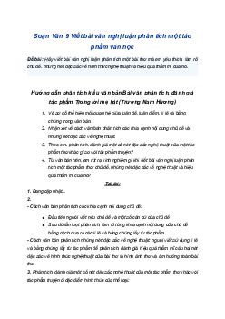 Soạn bài Viết bài văn nghị luận phân tích một tác phẩm văn học (văn bản thơ) | SGK Ngữ Văn 9 Chân trời sáng tạo (Tập 2)