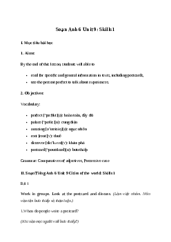 Giải Tiếng Anh 6 Unit 9: Skills 1 | Global Success