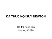 Tìm đa thức nội suy theo cách xây dựng khai triển Taylor của hàm số | Bài giảng môn Phương pháp tính và matlab CTTT | Đại học Bách khoa hà nội