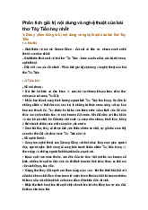 Phân tích giá trị nội dung và nghệ thuật của bài thơ Tây Tiến hay nhất