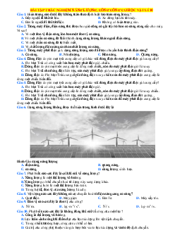 Tổng hợp 40 câu trắc nghiệm Năng lượng-Công cơ học vật lí 10 có đáp án