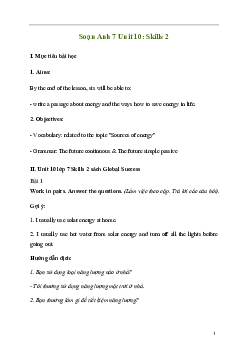 Giải Tiếng Anh 7 Unit 10: Skills 2 | Global Success