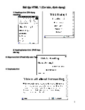 Tổng hợp bài tập thiết kế web | Trường Đại học Giao thông vận tải