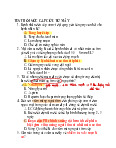 Bài tập trắc nghiệm Hồi sức cấp cứu từ máy (có đáp án) | Trường Đại học Y Hà Nội