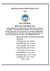 Tác Động HRM Tại Viettel 2023 | Môn Quản trị nhân lực - Đại học Kinh Tế Quốc Dân