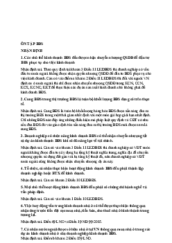 Đề cương ôn tập môn bất động sản