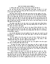 Bài tập thảo luận môn kế toán –Trường Đại học Hoa Sen