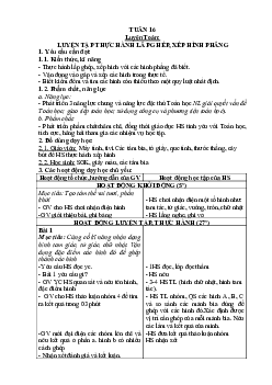 Giáo án buổi 2 Toán 2 sách Cánh diều (Cả năm) | Tuần 16