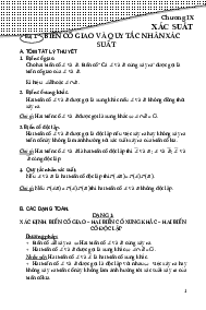 Tài liệu xác suất Toán 11 CTST
