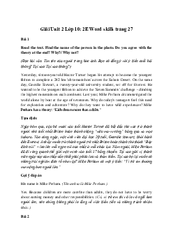 Giải Tiếng Anh 10 Unit 2: 2E Word skills | Friends Global