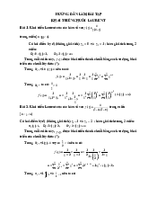 Bài tập khai triển laurent (Hướng dấn) | Toán cao cấp | Trường đại học Bách Khoa Hà Nội