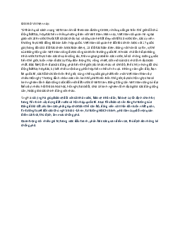 Nội dung về Chủ nghĩa xã hội ở Việt Nam học phần Triết học Mac-Lênin