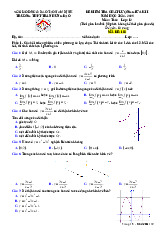 Đề giữa kì 1 Toán 12 năm 2024 – 2025 trường THPT Trần Hưng Đạo – Nam Định