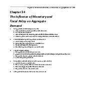 TOP 25 câu trắc nghiệm chương 34: The Influence of Monetary and Fiscal Policy on Aggregate Demand