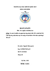 So sánh đặc điểm của giai cấp công nhân thế kỉ XIX với thế kỉ XXI.Giai cấp công nhân hiện nay còn mang sứ mệnh lịch sử đó nữa hay không? Tại sao? | Bài tập lớn môn Chủ nghĩa xã hội Neu