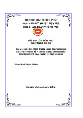 Nghiên cứu triển khai thử nghiệm các hệ thống tấn công mạng dưới dạng DOS/DDOS và giải pháp phòng chống