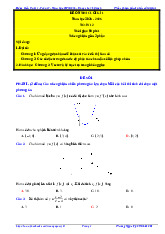 10 đề ôn thi cuối kì 1 Toán 12 năm học 2025 – 2026 – Trương Ngọc Vỹ