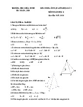 Đề cương giữa kỳ 1 Toán 8 năm 2025 – 2026 trường THCS Hòa Ninh – Lâm Đồng