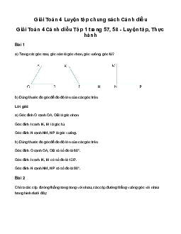 Giải Toán lớp 4 Bài 23: Luyện tập chung | Cánh diều