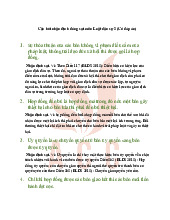 Câu hỏi nhận định đúng sai (Có đáp án chi tiết) môn Luật dân sự Việt Nam | Trường Đại học Luật Hà Nội