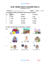 Đề thi giữa kì 2 tiếng anh 4 global success 4