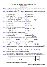 Bộ đề kiểm tra cuối học kì 1 Toán 10 cấu trúc trắc nghiệm mới