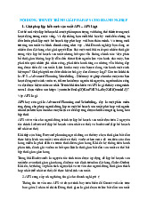 Nội dung thuyết trình giải pháp aps cho doanh nghiệp | Môn Quản lý dự án công nghiệp - Đại học Cần Thơ