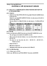 Chương 4. Hướng dẫn xây dựng DHCP server và cấu hình Relay Agent môn Quản trị mạng máy tính | Học viện Công Nghệ Bưu Chính Viễn Thông