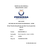 Phân tích những biểu hiện mới về kinh tế của chủ nghĩa tư bản hiện đại | Bài tập lớn kết thúc học phần Kinh tế chính trị Mác - Lênin