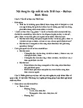 Nội dung ôn tập cuối kì môn Triết học Mác - Lê nin -Trường Đại học bách khoa - đại học Đà Nẵng.