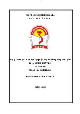 Bài tập cá nhân học phần marketing căn bản | Học viện Hành chính Quốc gia