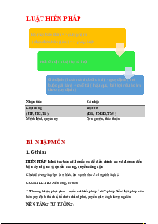 Bài giảng Luật Hiến Pháp | Trường Đại học Luật,  Đại học Quốc gia Hà Nội