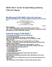 GDCD 7 Bài 1: Tự hào về truyền thống quê hương Chân trời sáng tạo