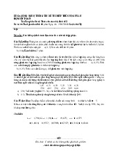 Đề thi học kỳ 2 môn Cơ sở Toán cho các nhà kinh tế 1 | Học viện Nông nghiệp Việt Nam