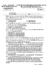 Đề thi thử tốt nghiệp THPT 2025 môn Giáo dục Kinh tế và Pháp luật trường THPT Thị xã Quảng Trị