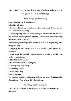 Soạn bài Làm thế nào để thực hiện một số sản phẩm sáng tạo cho góc truyền thông của trường? - Ngữ Văn 6 Chân trời sáng tạo