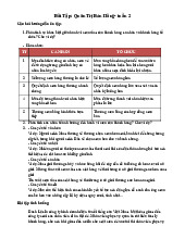 Bài tập Quản trị bán hàng | Đại học Kinh tế kỹ thuật công nghiệp