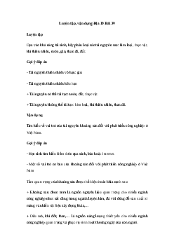 Địa lí 10 Bài 39: Môi trường và tài nguyên thiên nhiên - Kết Nối Tri Thức