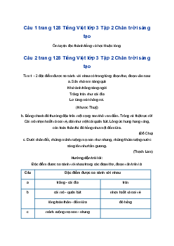 Ôn tập cuối học kì 2 lớp 3 - Tiết 3 Chân trời sáng tạo