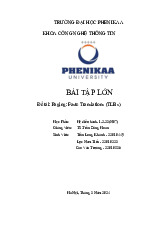 Paging: Faste Translations (TLBs) | Báo cáo bài tập lớn học phần Hệ điều hành | Trường Đại học Phenikaa