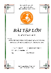 Bài tập lớn: Phân Tích Hệ Thống Kiểm Soát Quản Lý Trong Công Ty Cổ Phần Xi Măng Vicem Hoàng Mai | Môn Kiểm soát quản lý - Học viện Ngân hàng
