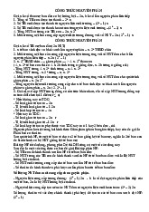 Công thức và bài tập Sinh học 10 Nguyên phân, Giảm phân - Sinh Học 10