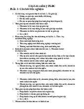 Câu hỏi và đáp án kiến thức luật môn Pháp luật đại cương | Trường đại học Mở Hà Nội