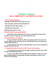 Nội dung bài nhiên liệu và năng lượng/ Trường đại học Nguyễn Tất Thành