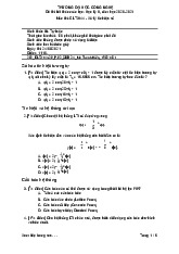 Đề thi Xử lý tín hiệu số đề số 2 kỳ 2 năm học 2020-2021 | Trường Đại học Công nghệ, Đại học Quốc gia Hà Nội