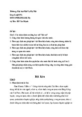 Bài tập nhận định đúng sai môn Luật học | Đại học Nội Vụ Hà Nội