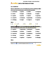 Bài tập từ vựng tiếng Anh lớp 12 - Unit 8: Thế giới công việc