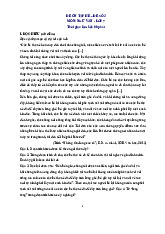 Đề ôn hè Văn 7 lên 8 - Đề 3