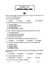 Chương I: Ester và Lipid | Organic Chemistry II | Trường Đại học Khoa học Tự nhiên, Đại học Quốc gia Hà Nội