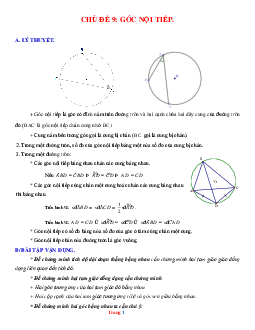 Phương pháp giải góc nội tiếp (có đáp án và lời giải chi tiết)